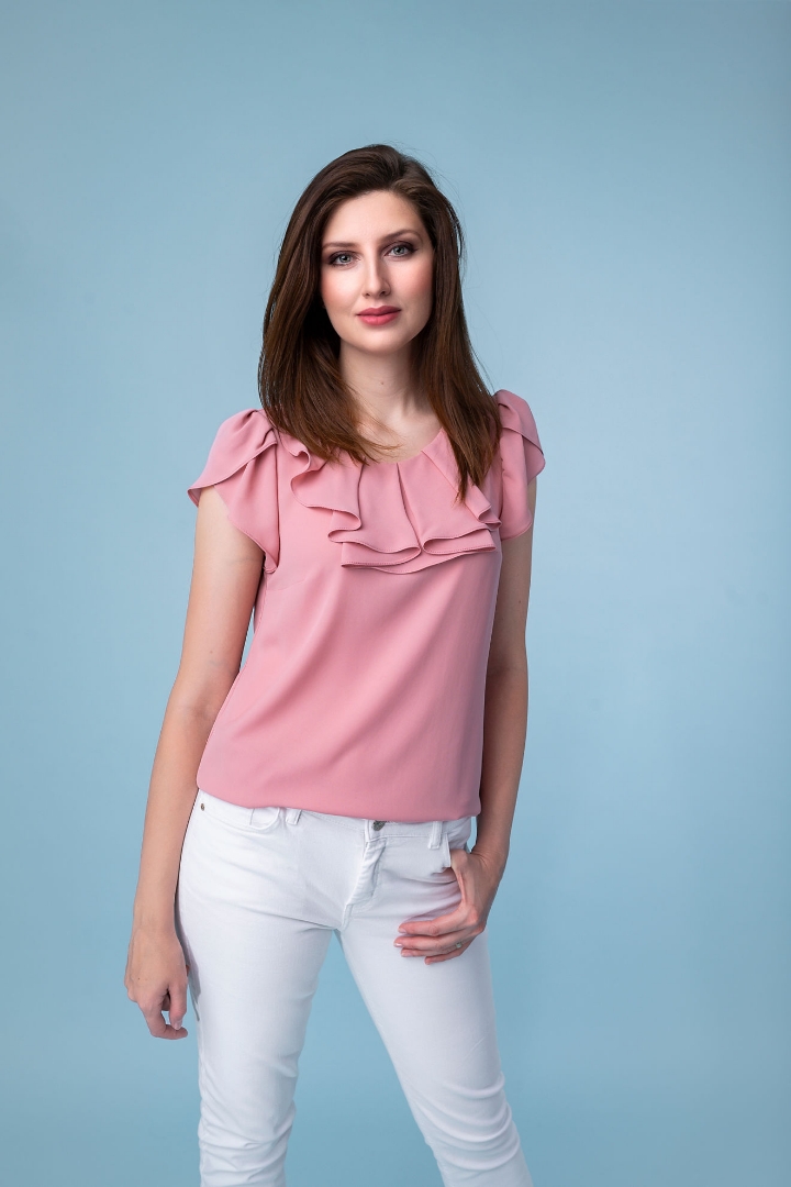 Imagine Bluza Fluvia roz pudra