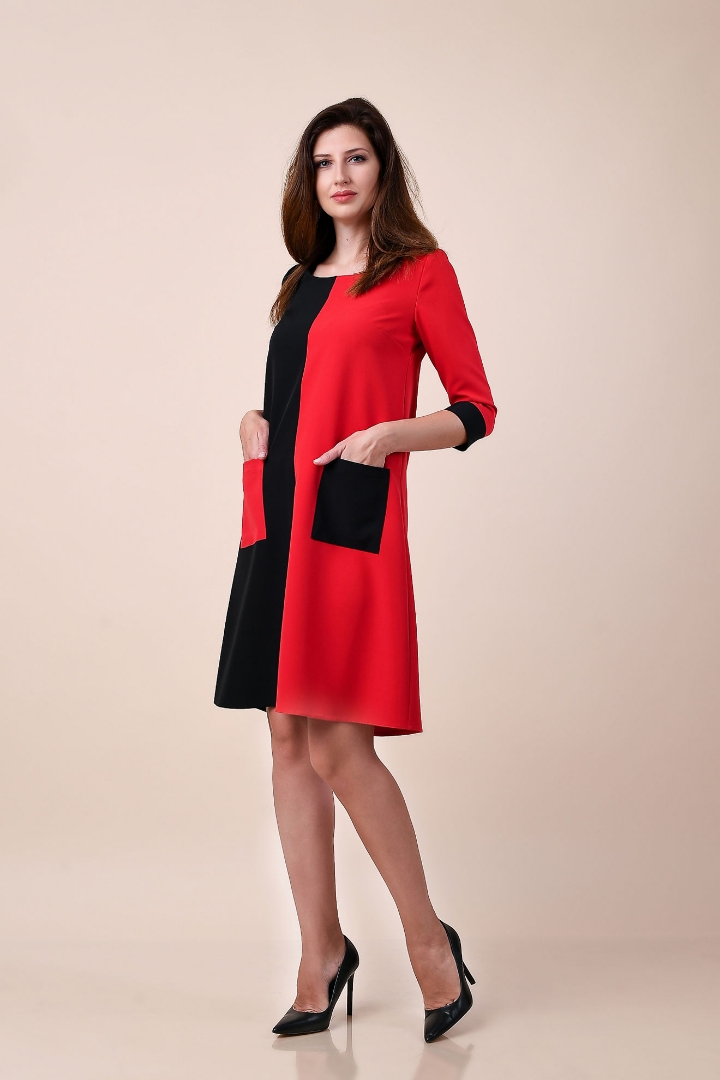 Imagine Rochia Dana rosu /negru