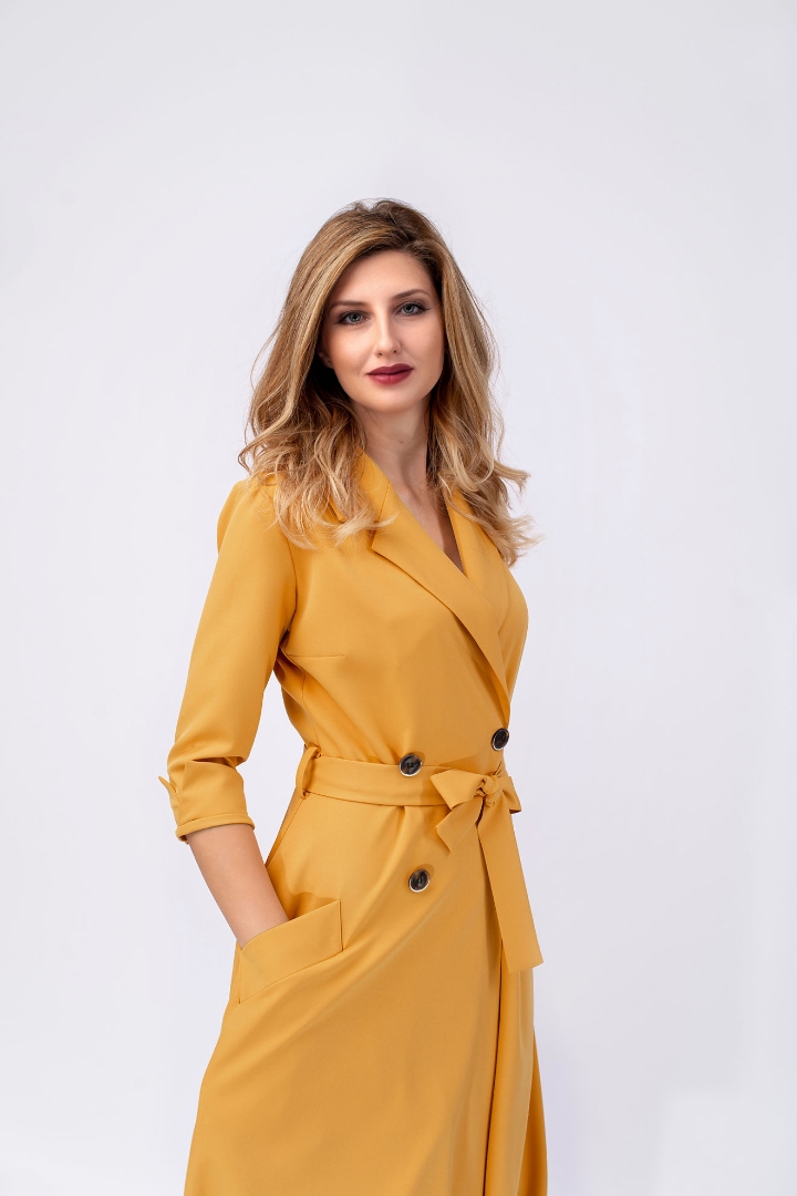 Imagine Rochie Karol Galbena