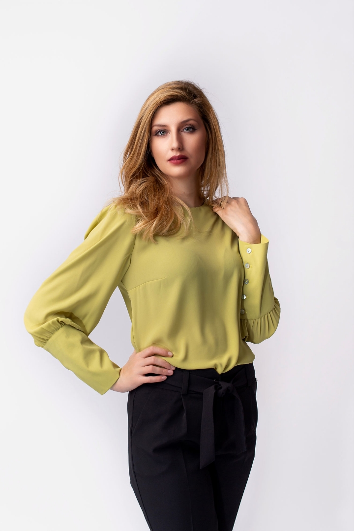 Imagine Bluza Any verde fistic