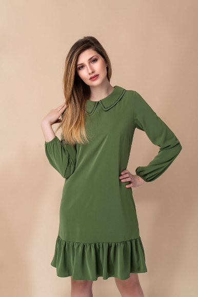 Imagine Rochia Lisa verde fistic