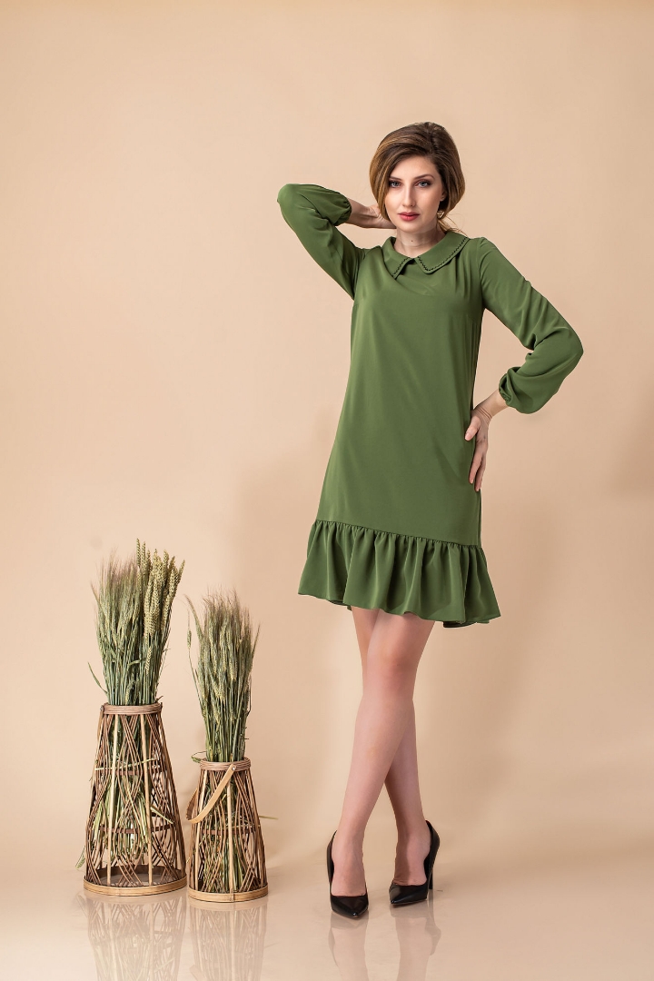 Imagine Rochia Lisa verde fistic