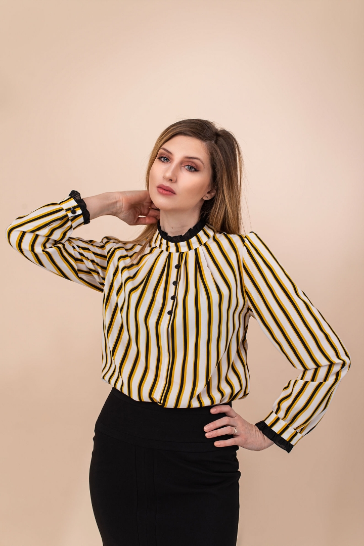 Imagine Bluza Crina alba cu dungi