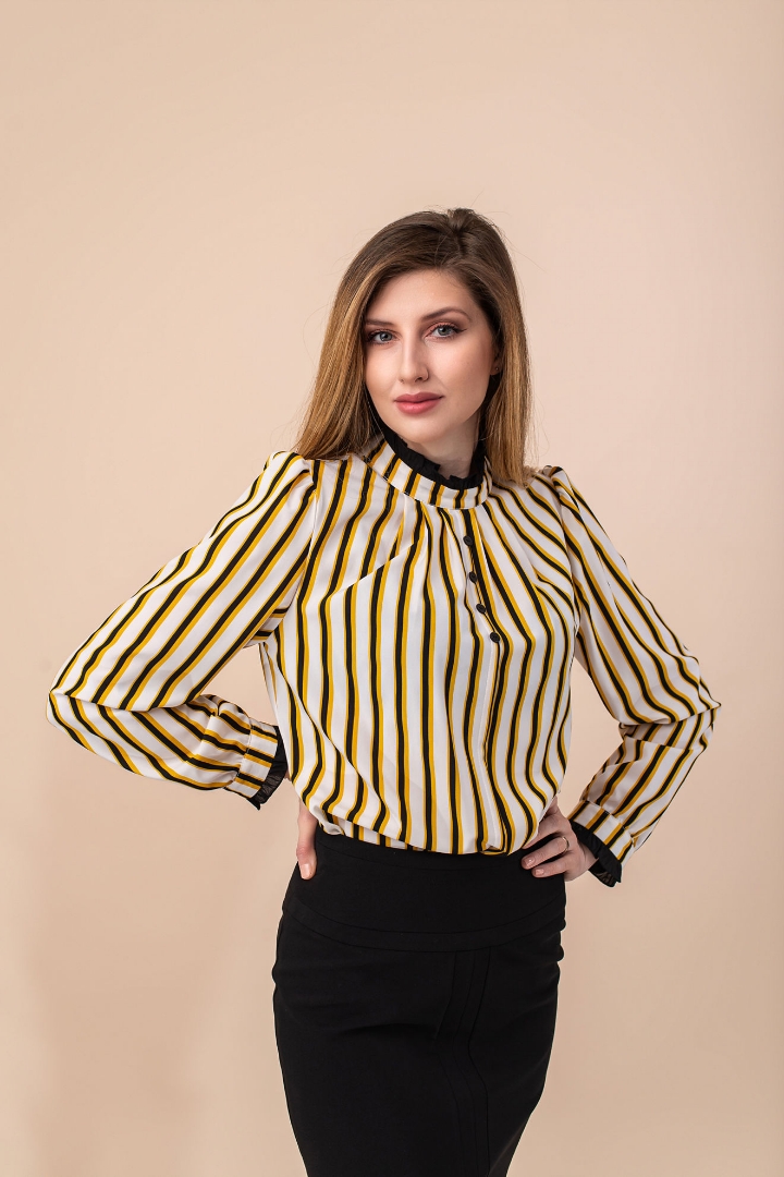 Imagine Bluza Crina alba cu dungi