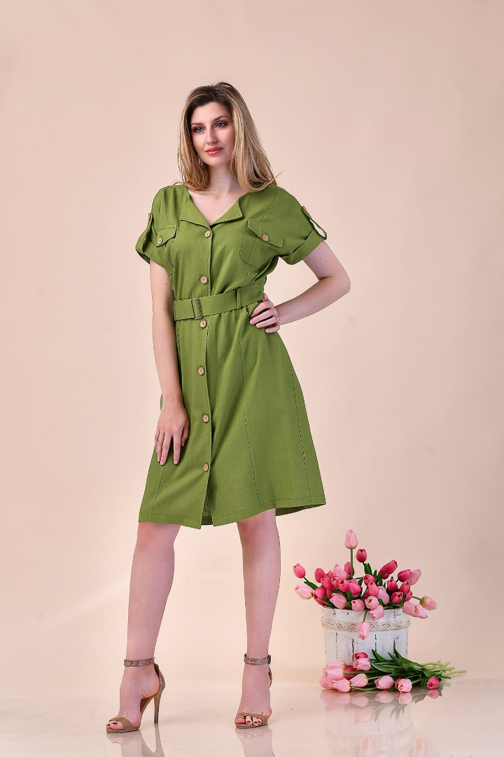 Imagine Rochia Sofia verde fistic