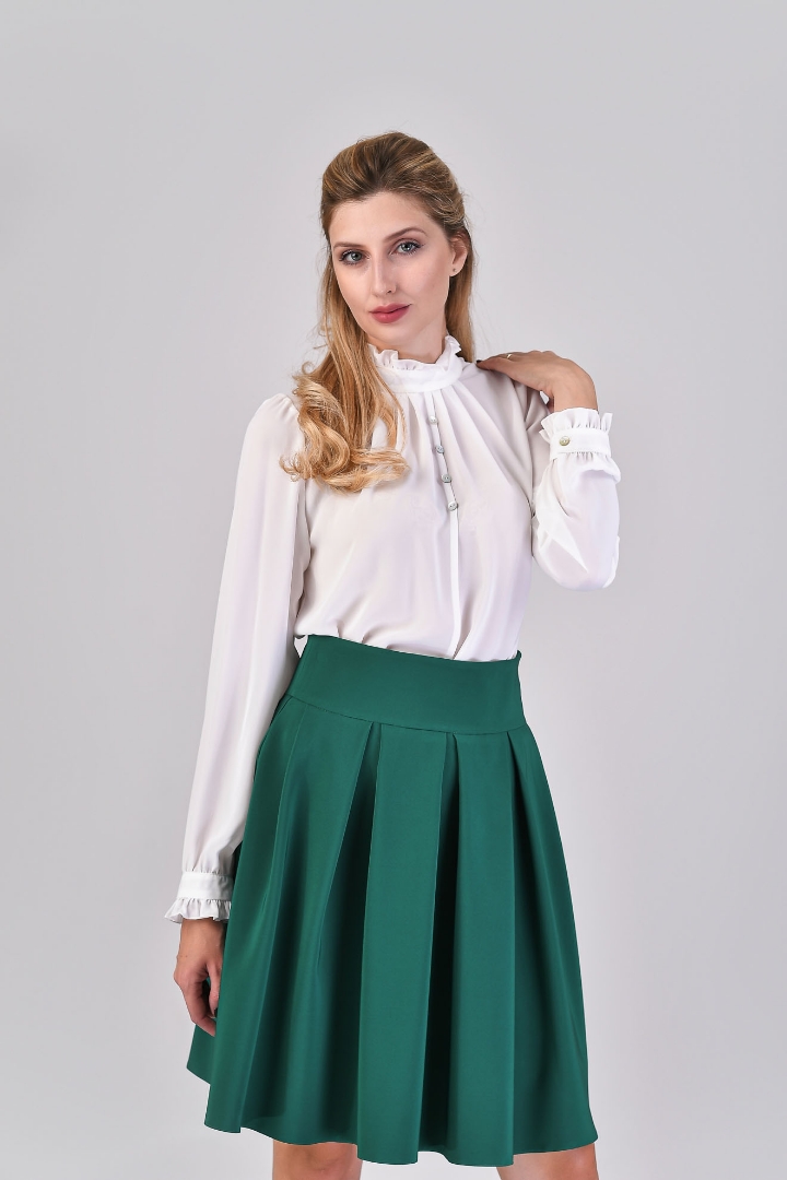 Imagine Bluza Crina din voal alb