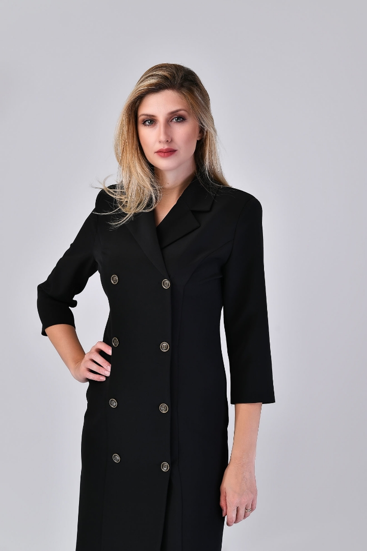 Imagine Rochia Emy tip sacou negru