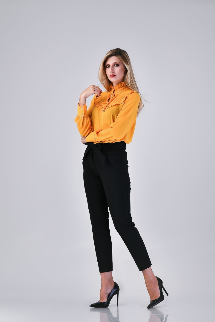 Imagine Bluza Ruby din voal galben