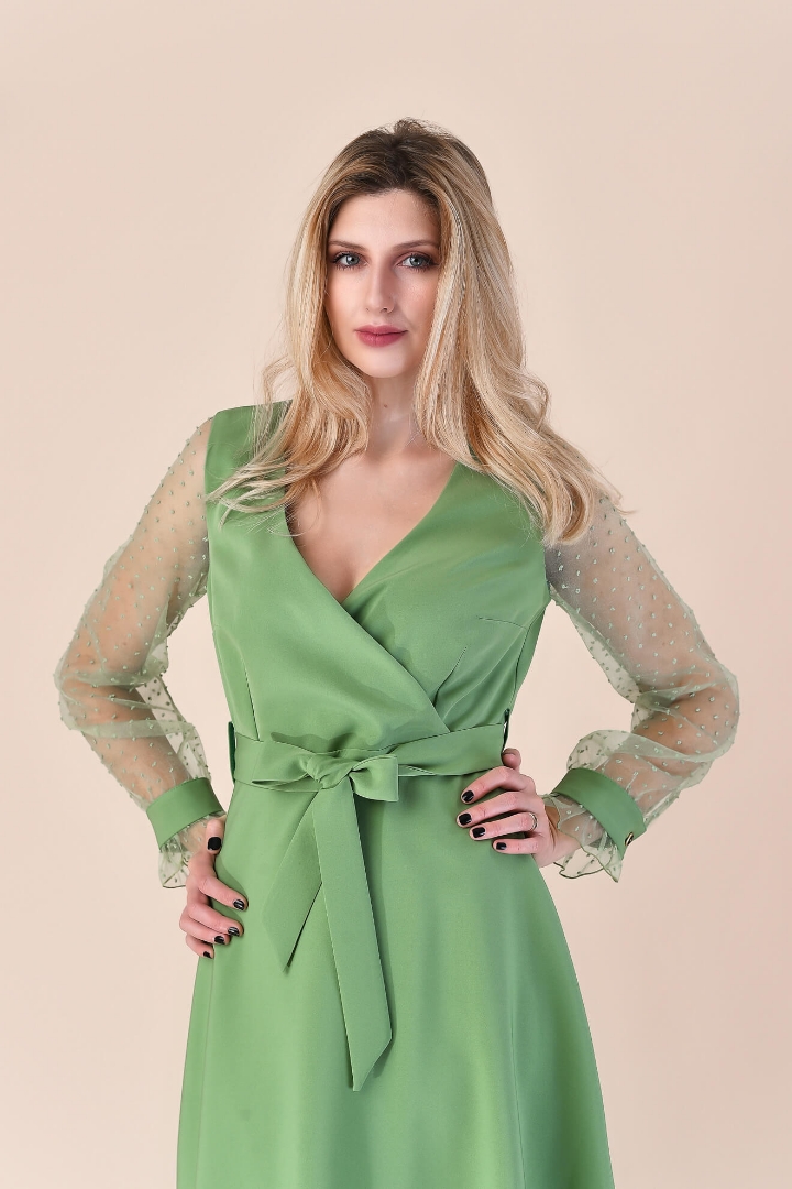 Imagine Rochia Charlotte verde fistic