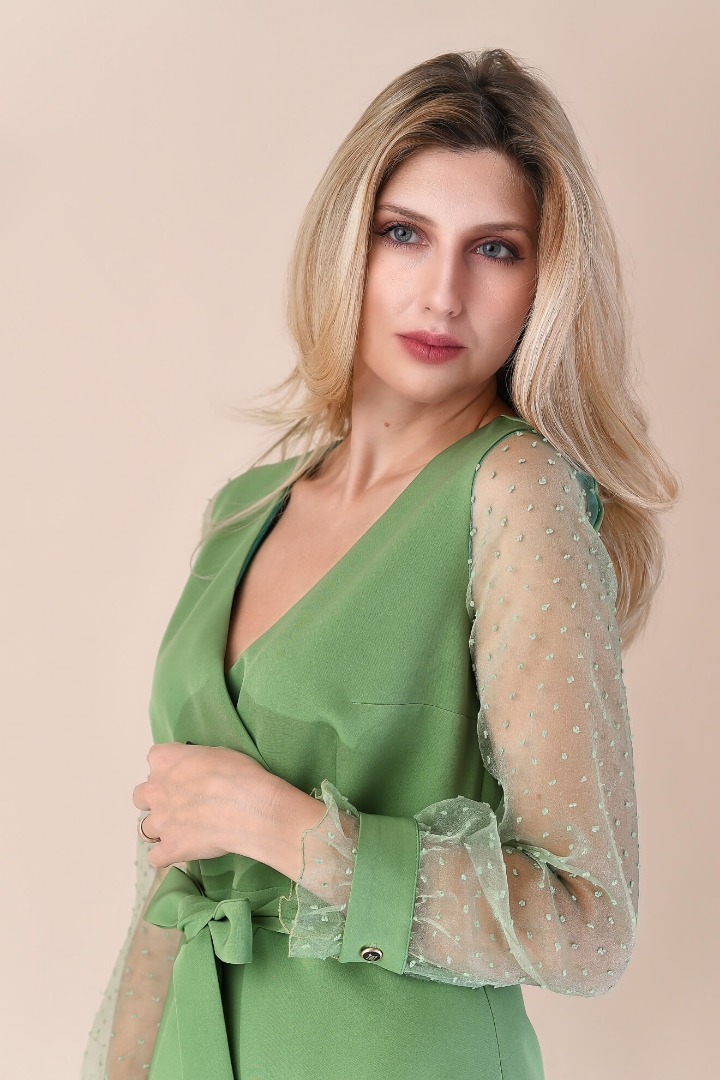 Imagine Rochia Charlotte verde fistic