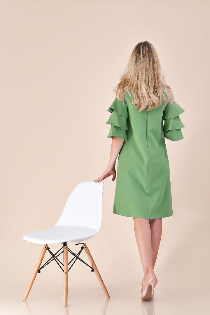 Imagine Rochia Ecaterina verde fistic