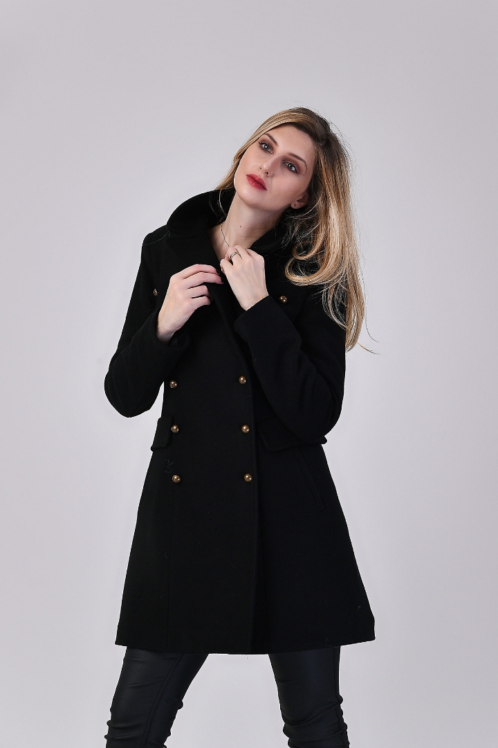 Imagine Palton Camelia negru