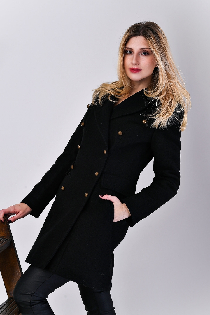 Imagine Palton Camelia negru