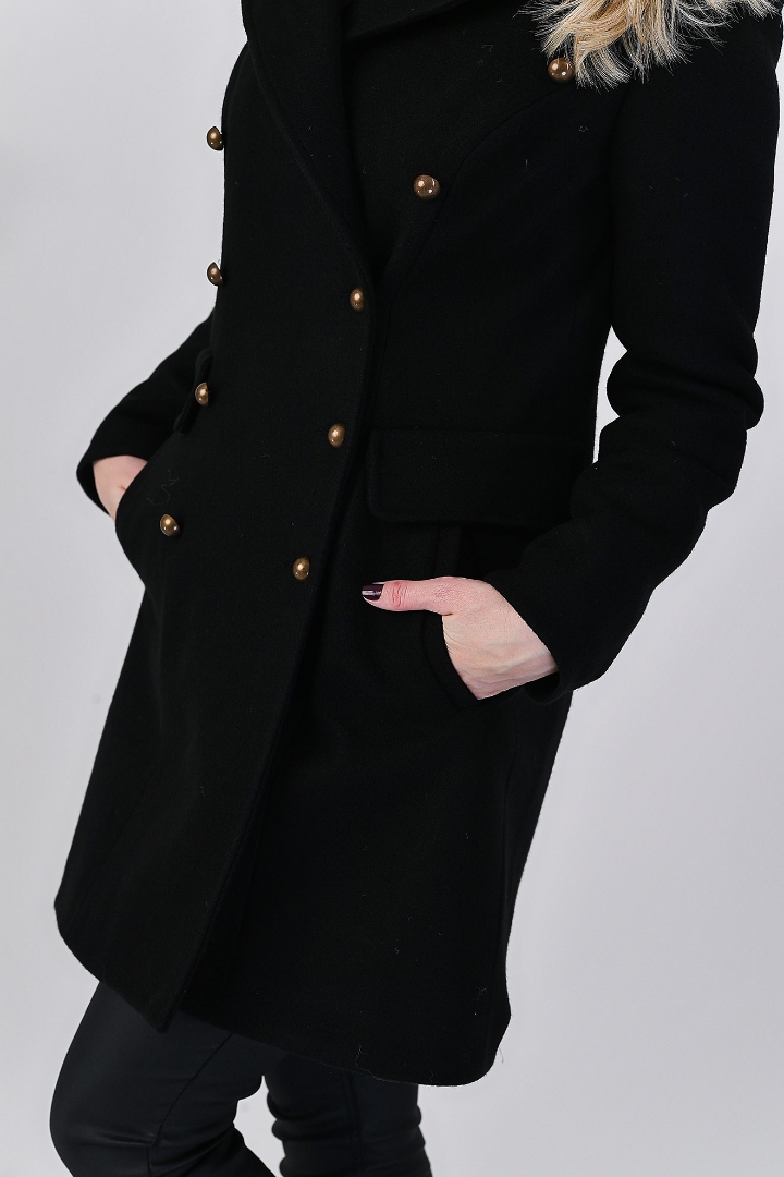 Imagine Palton Camelia negru