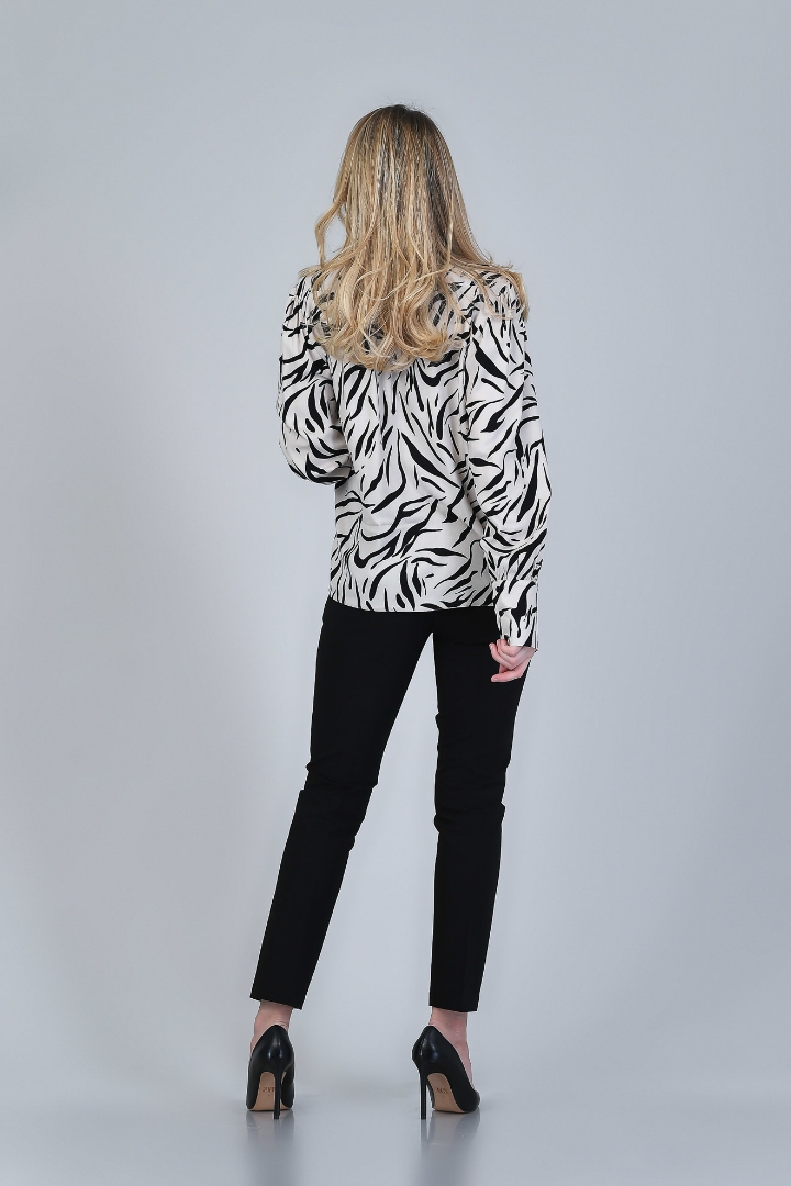 Imagine Bluza Cecilia alb negru