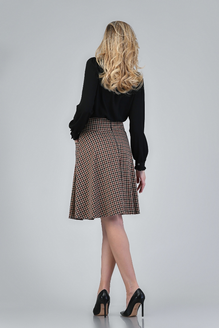 Imagine Fusta Carolina negru/grena