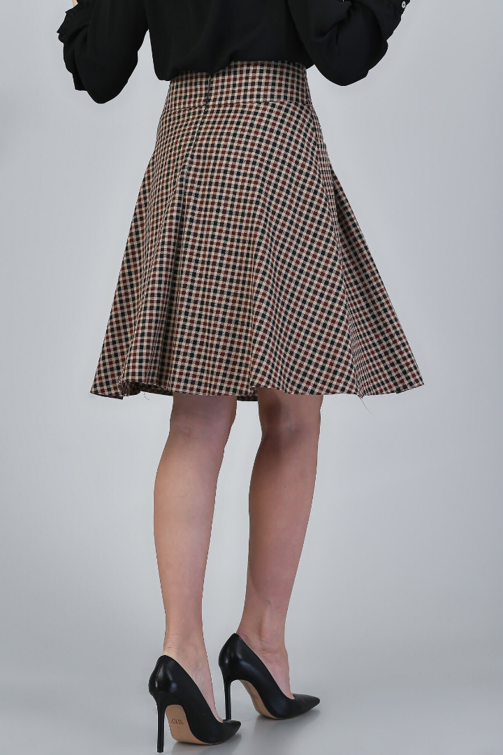 Imagine Fusta Carolina negru/grena