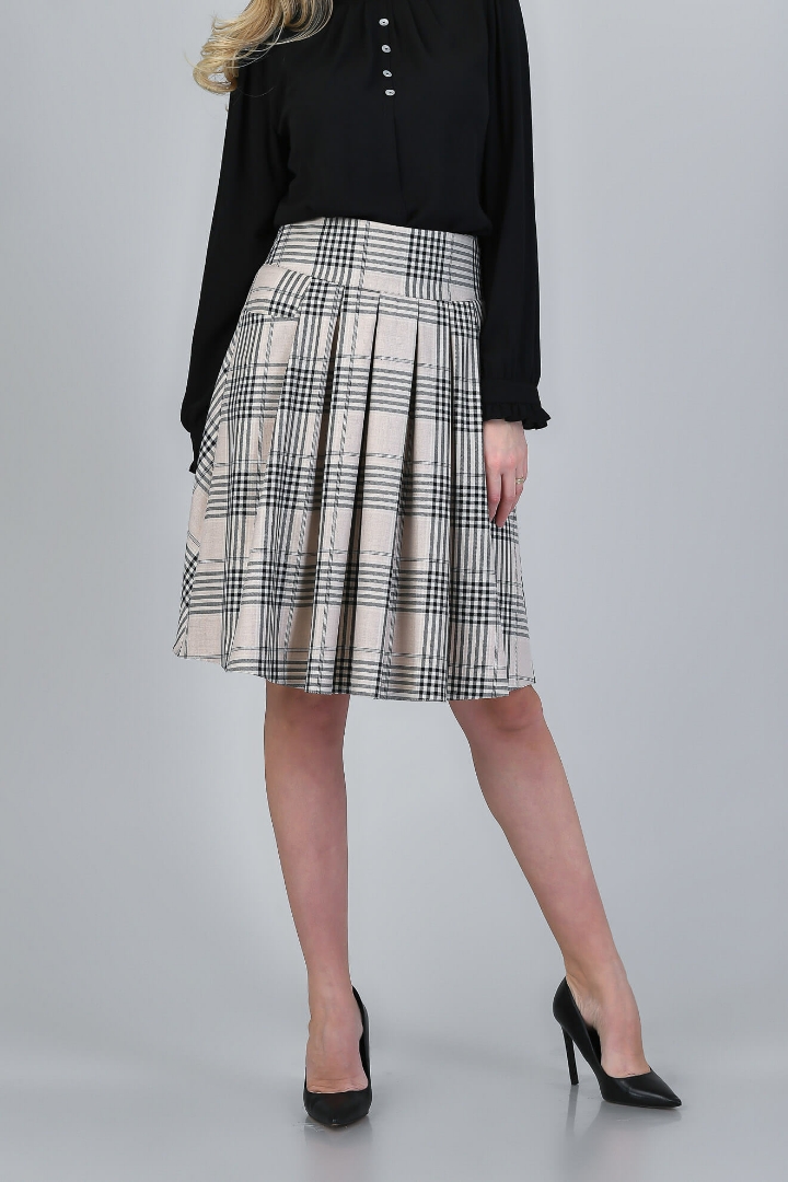 Imagine Fusta Carolina negru/bej
