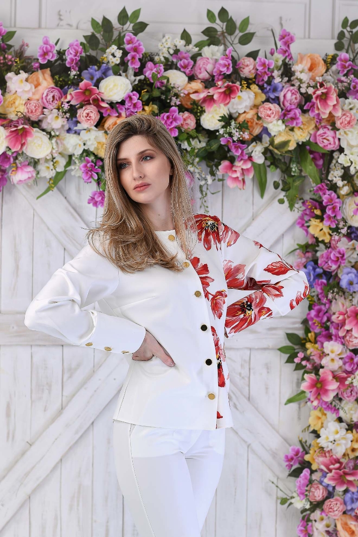 Imagine Pantalon Andrada alb