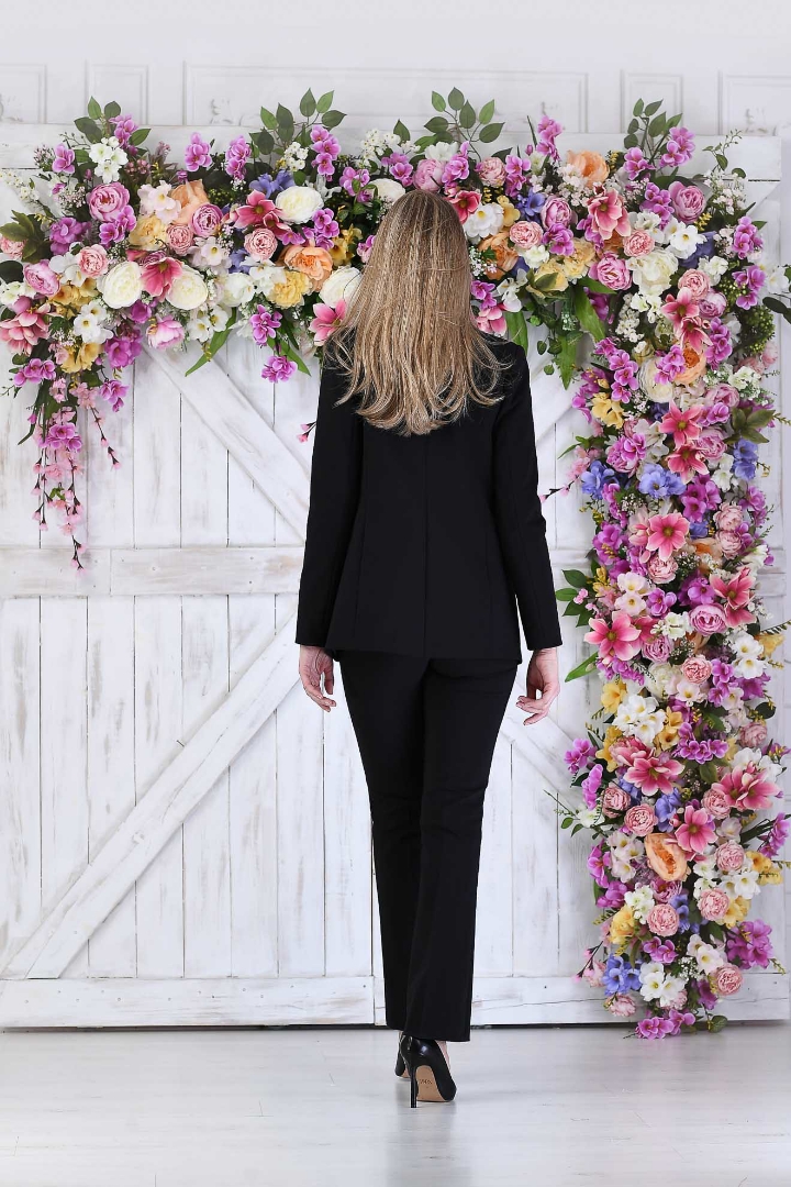 Imagine Sacou Ana negru captusit