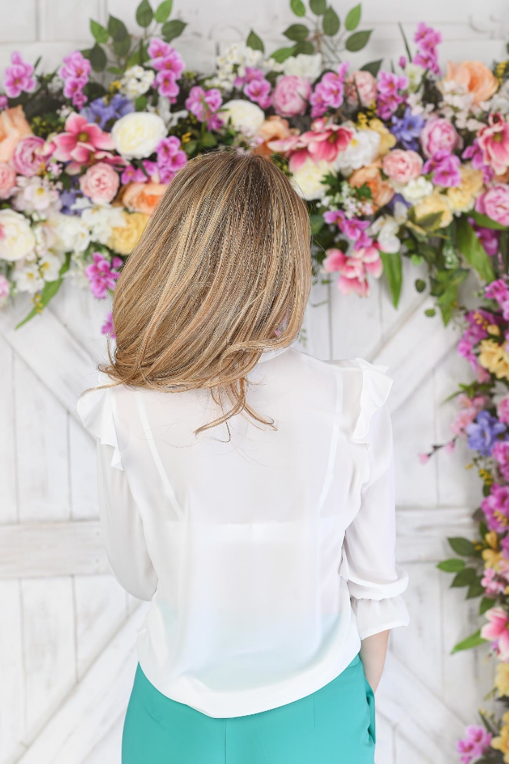 Imagine Bluza Debra din voal alb