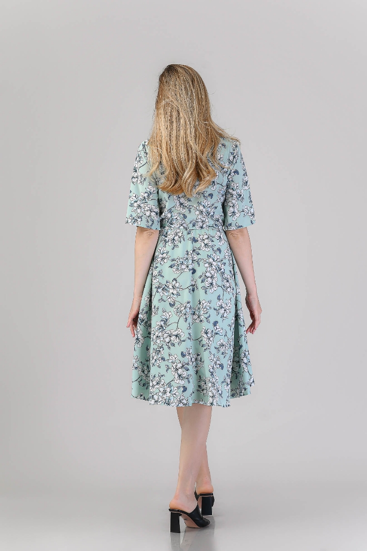 Imagine Rochia Helene Vernil cu Imprimeu Floral