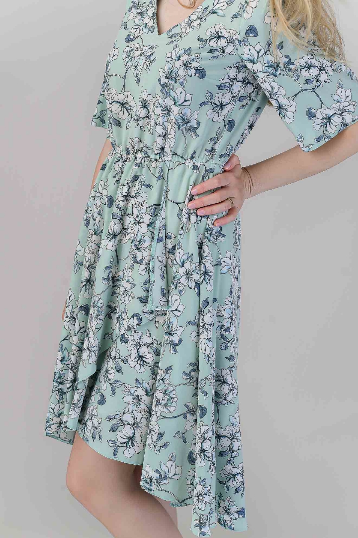 Imagine Rochia Helene Vernil cu Imprimeu Floral