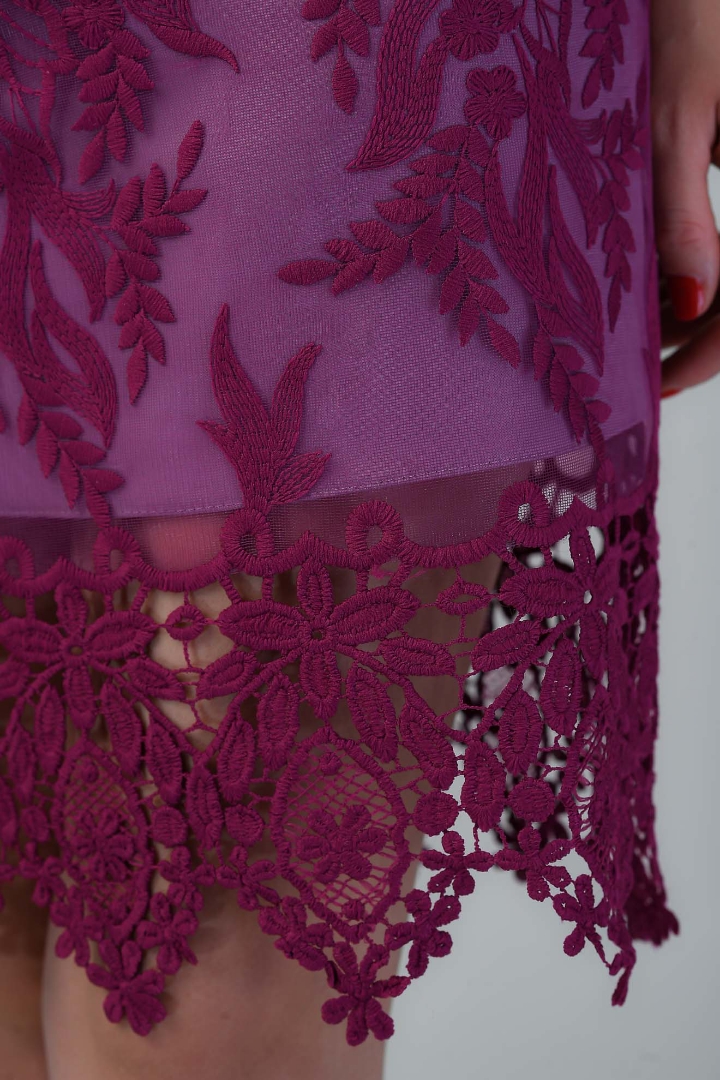 Imagine Rochia Edith din Dantela Mov