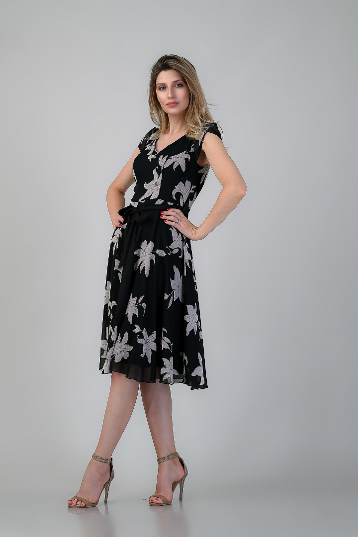 Imagine Rochia Laura din Voal Negru