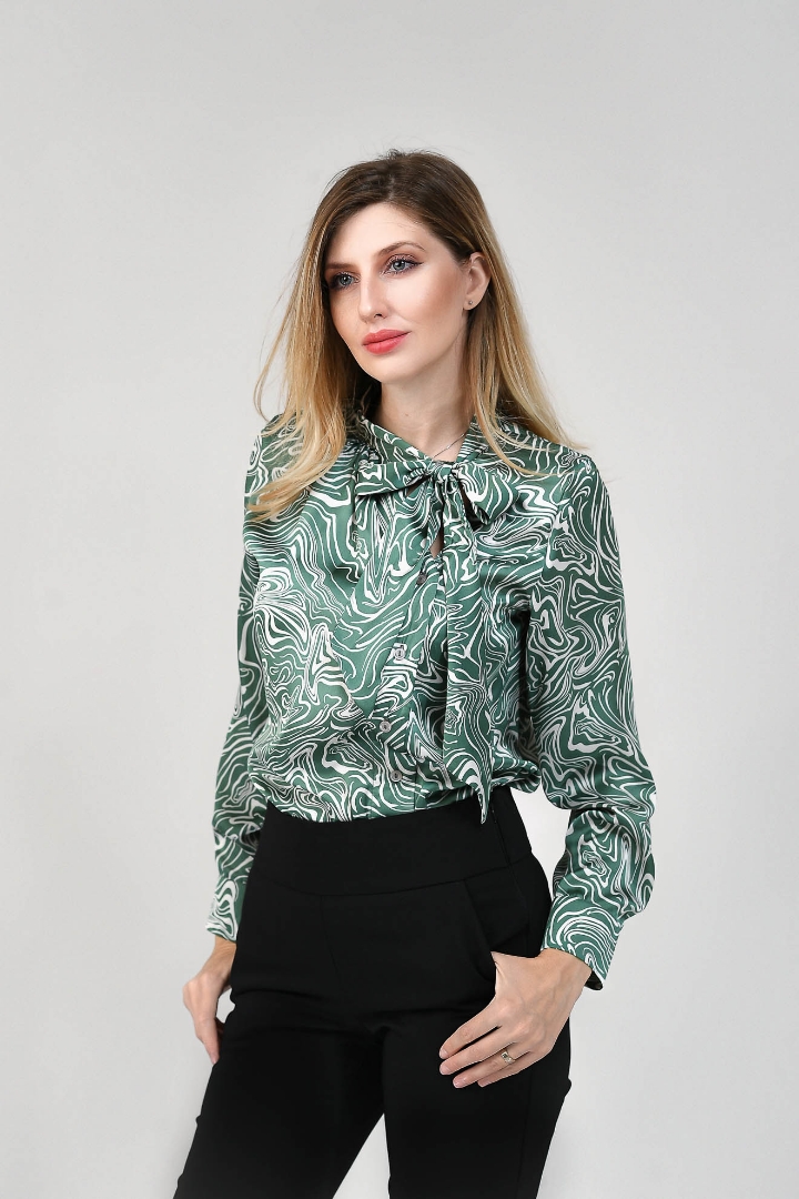 Imagine Bluza Gabriela Imprimeu Verde