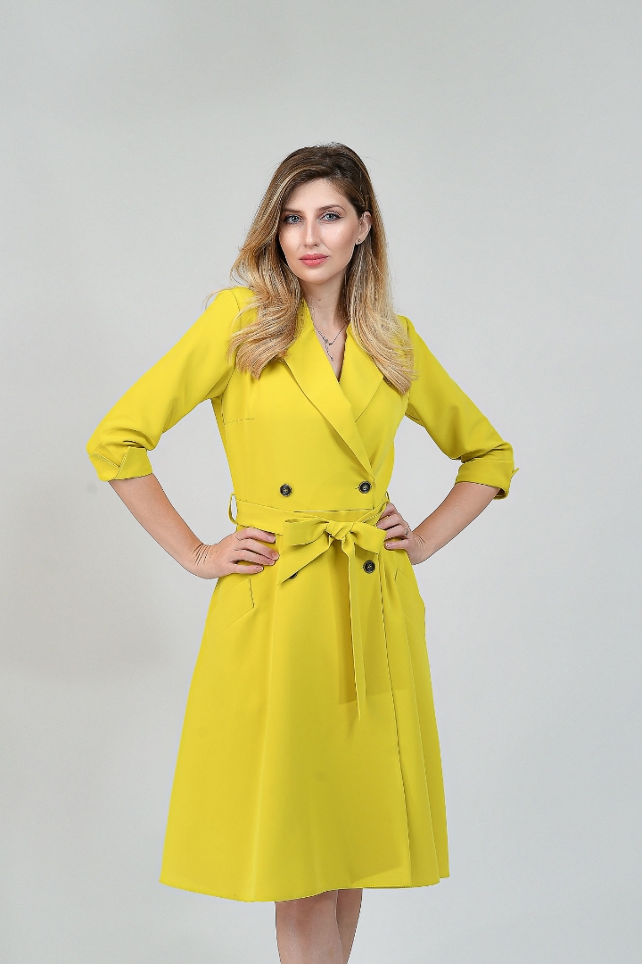 Imagine Rochia Karol Galben Lămâie