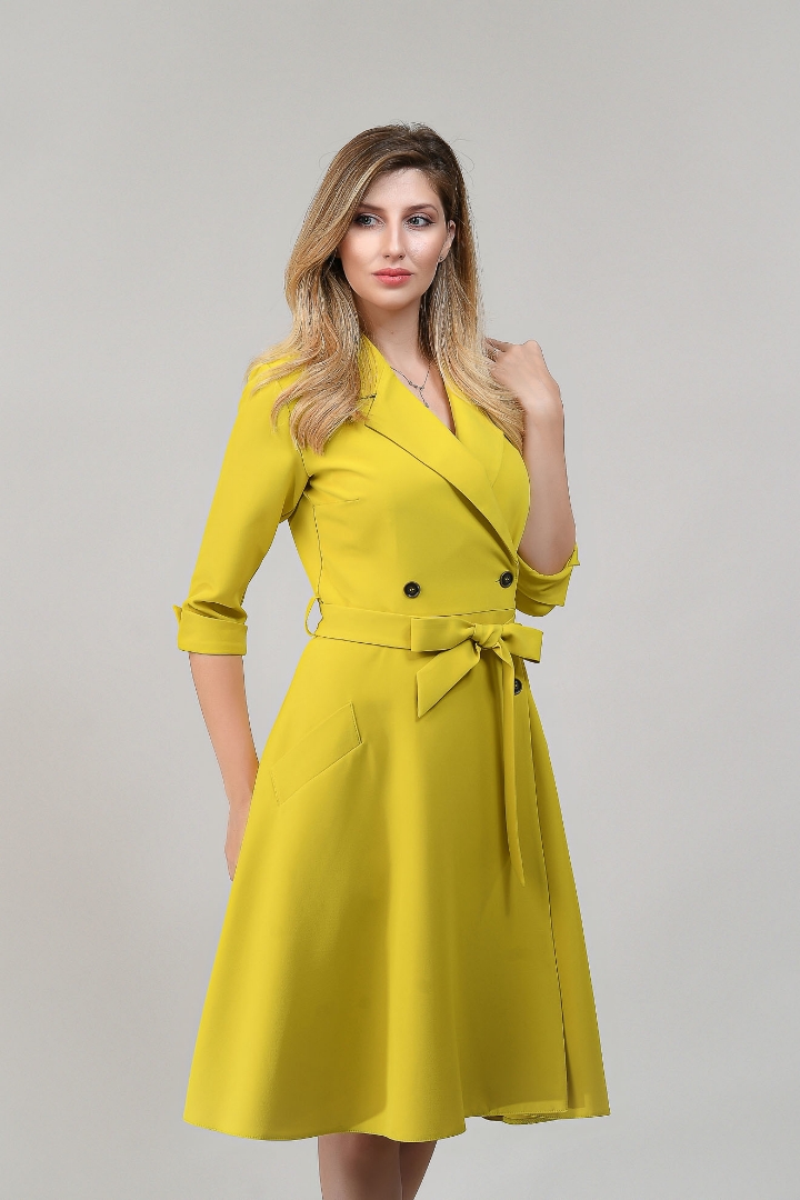 Imagine Rochia Karol Galben Lămâie