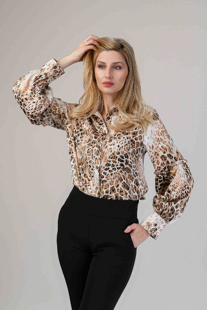 Imagine Bluza Alison Bej Animal Print