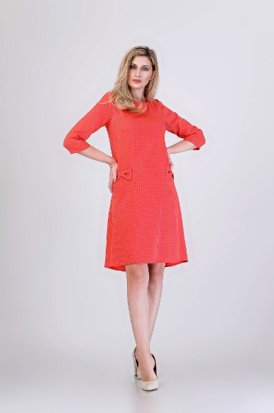 Imagine Rochia Roxy Portocaliu Roz