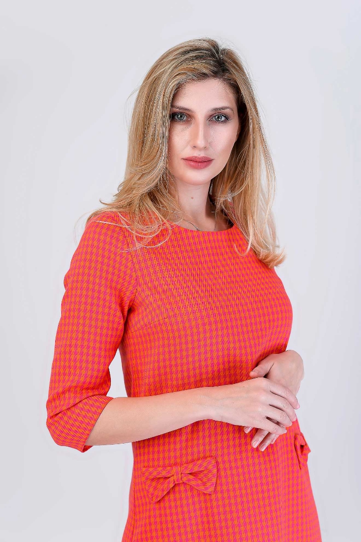 Imagine Rochia Roxy Portocaliu Roz