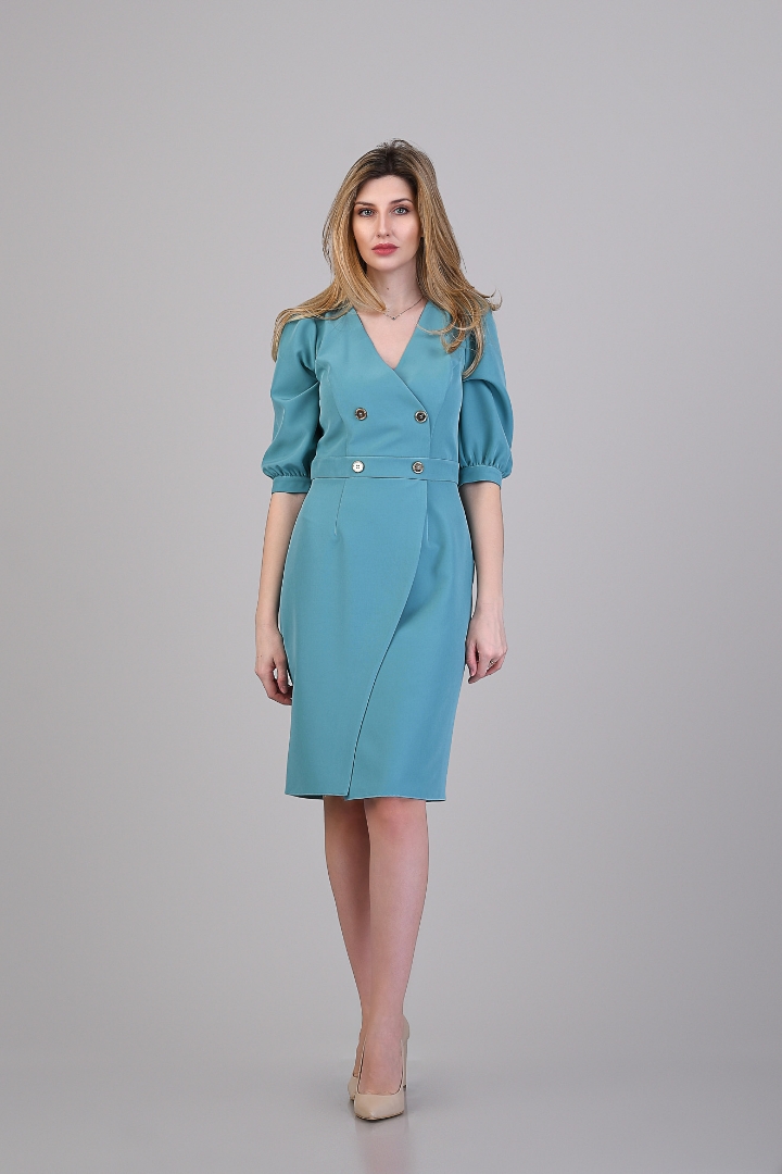 Imagine Rochia Monica turcoaz