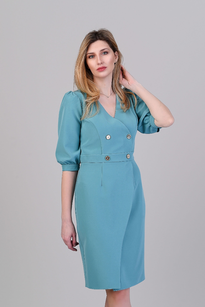 Imagine Rochia Monica turcoaz