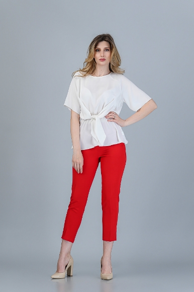 Imagine Pantalon Celia Roșu