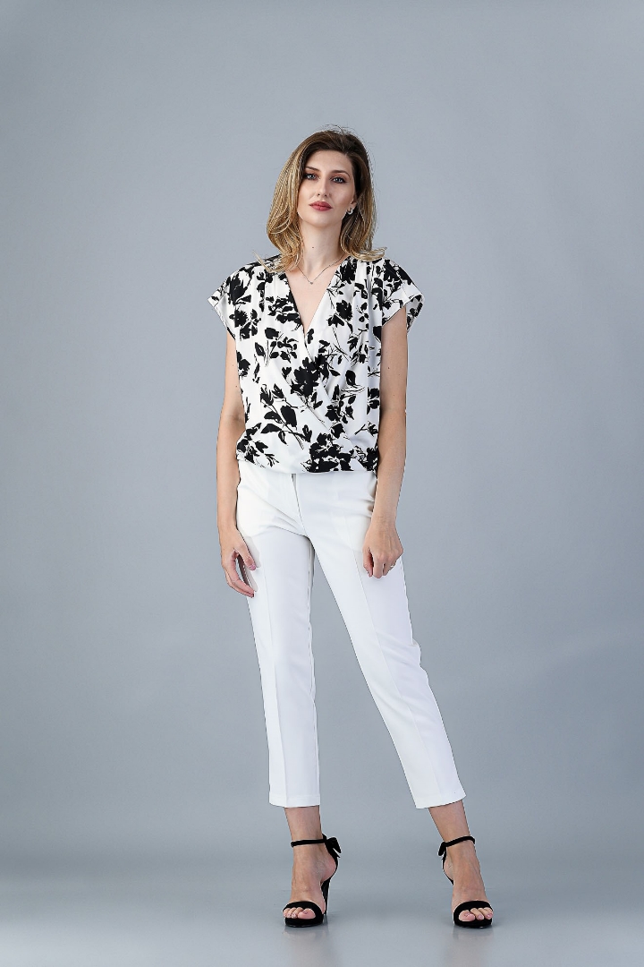 Imagine Bluza Tania cu Imprimeu Negru