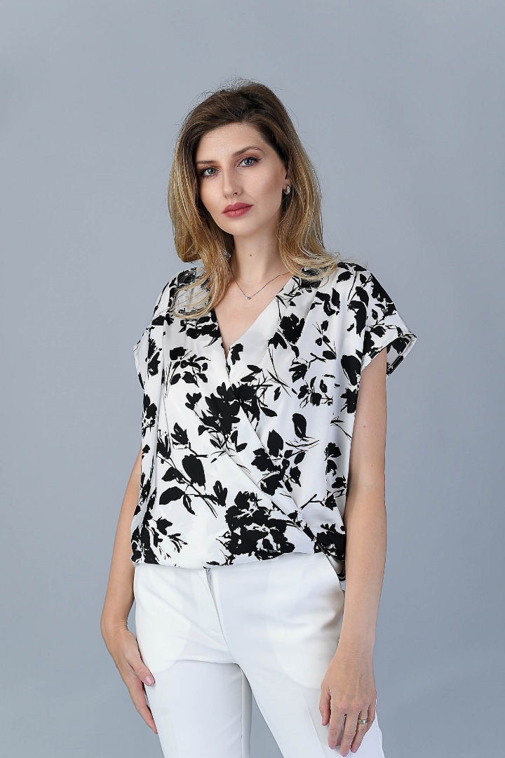 Imagine Bluza Tania cu Imprimeu Negru