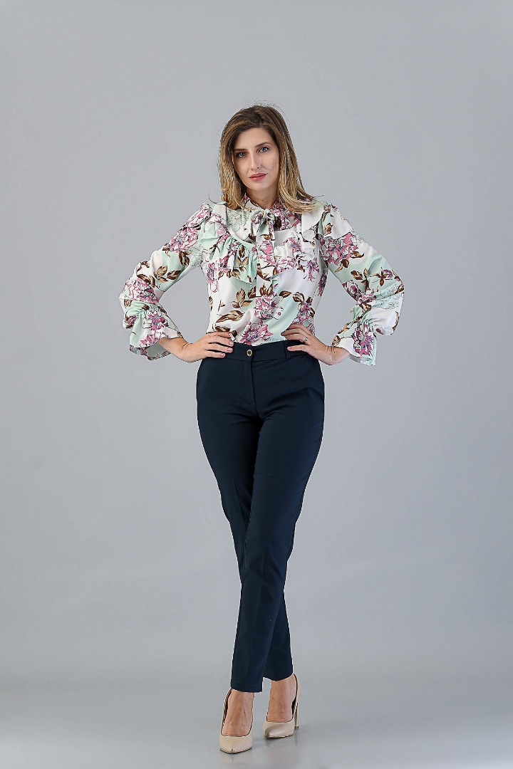 Imagine Bluza Natalie cu imprimeu verde