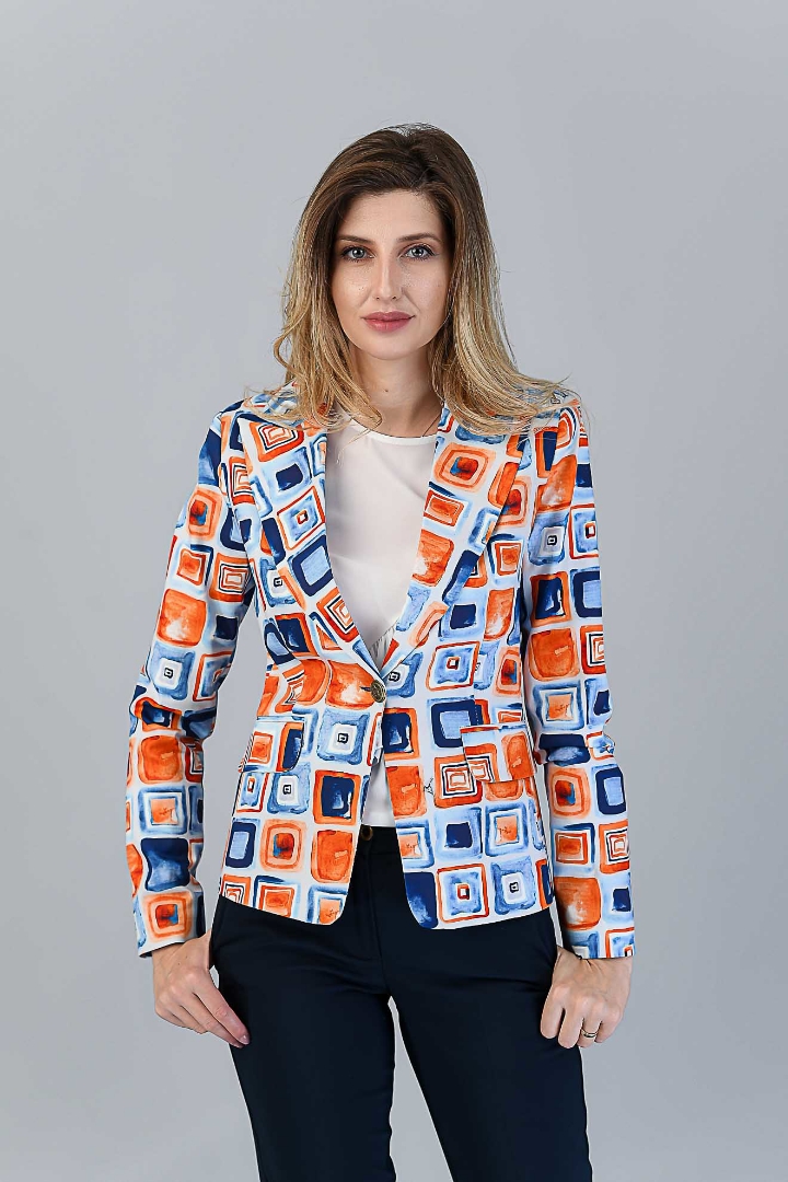 Imagine Sacou Kate cu Imprimeu Portocaliu