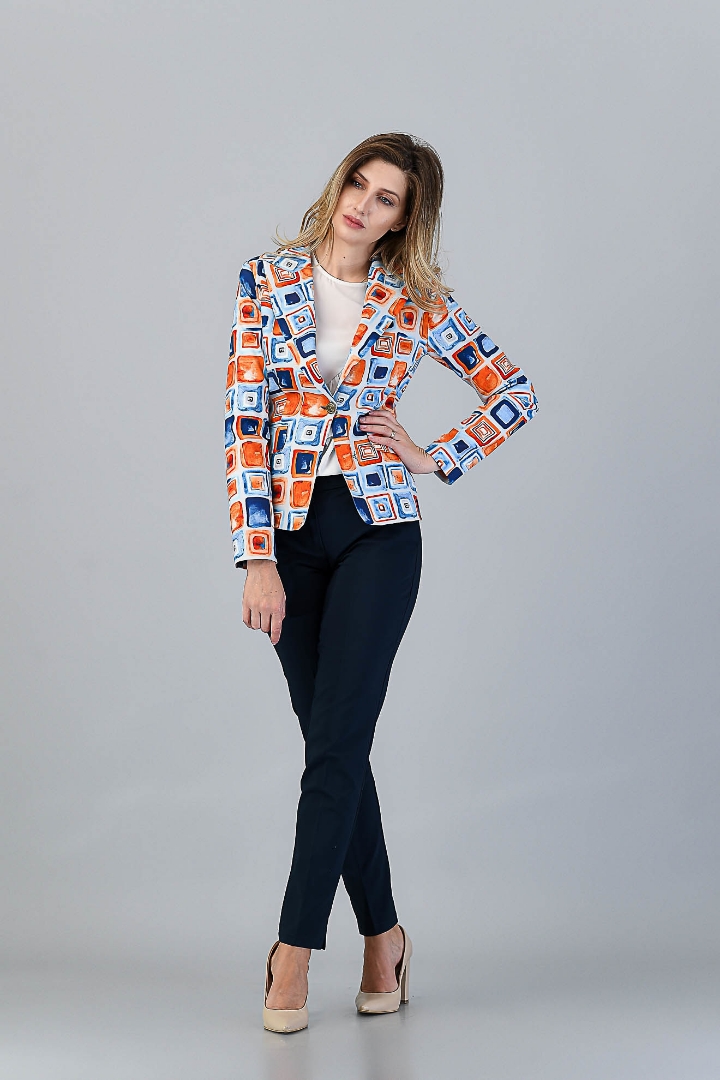 Imagine Sacou Kate cu Imprimeu Portocaliu