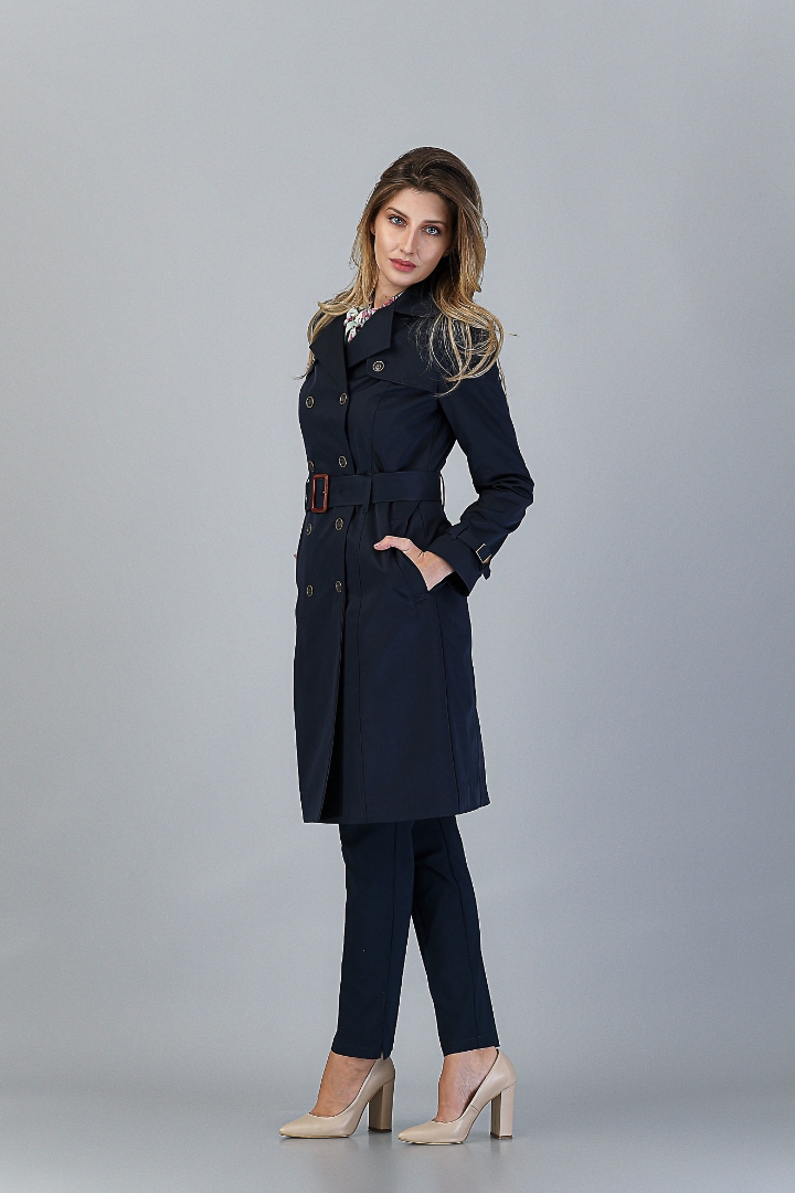 Imagine Trench Ela Bleumarin