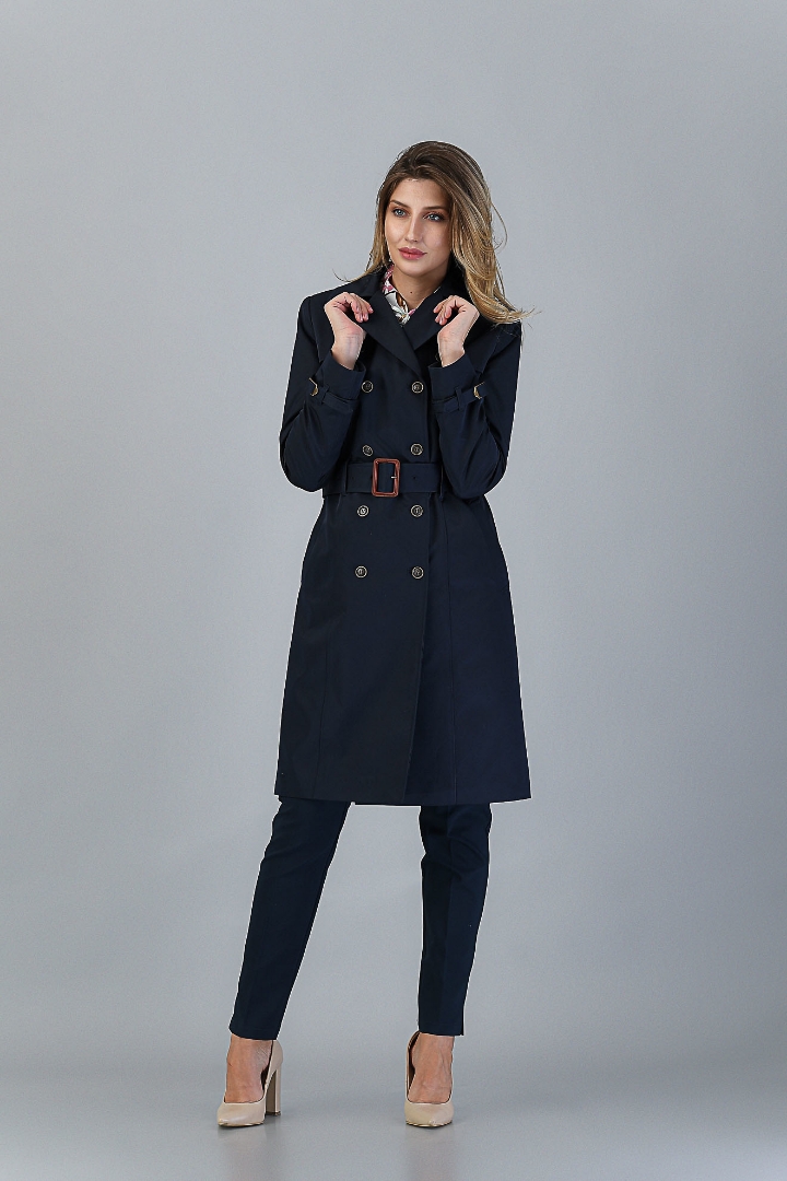 Imagine Trench Ela Bleumarin
