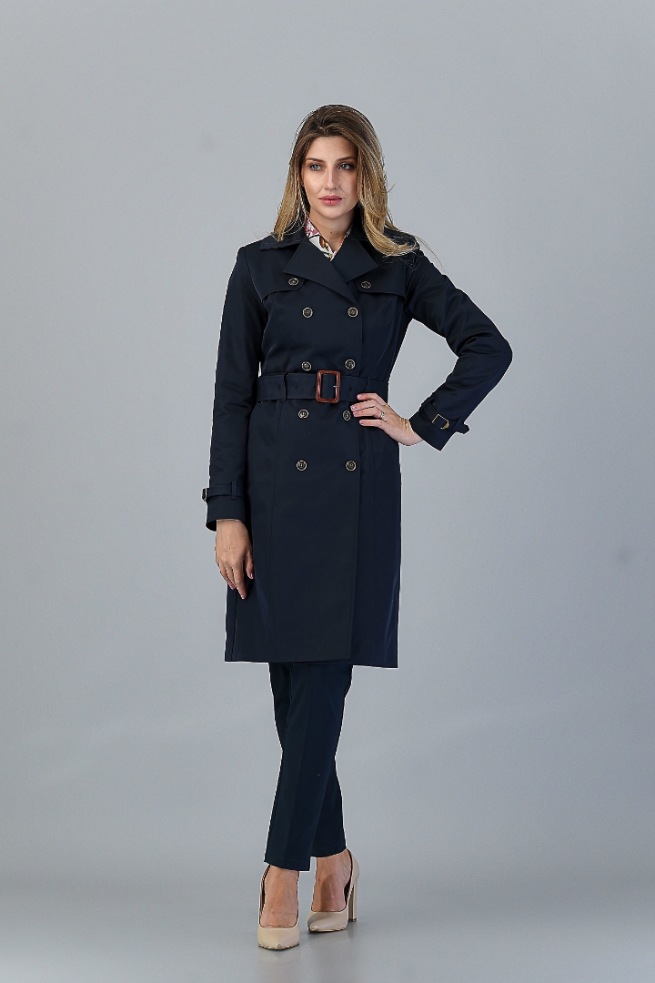 Imagine Trench Ela Bleumarin