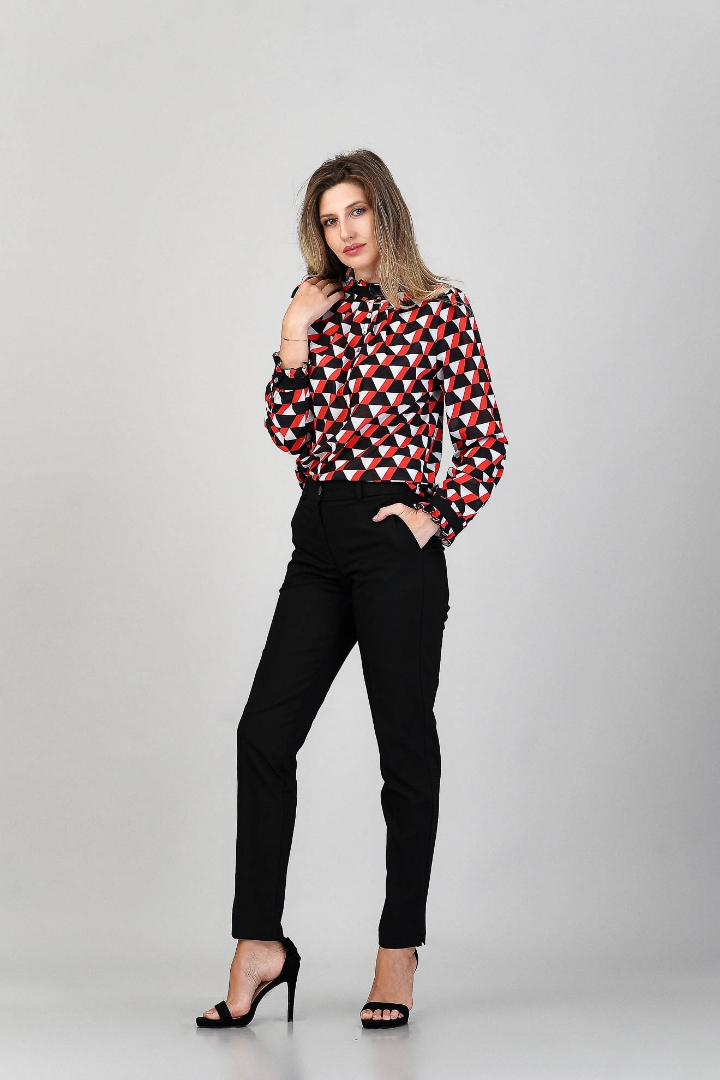 Imagine BLUZA CRINA IMPRIMEU ROSU