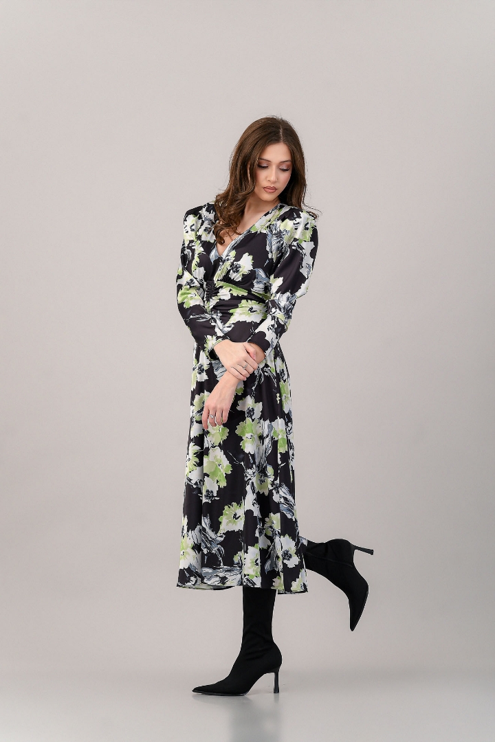 Imagine Rochia Mika cu imprimeu fistic