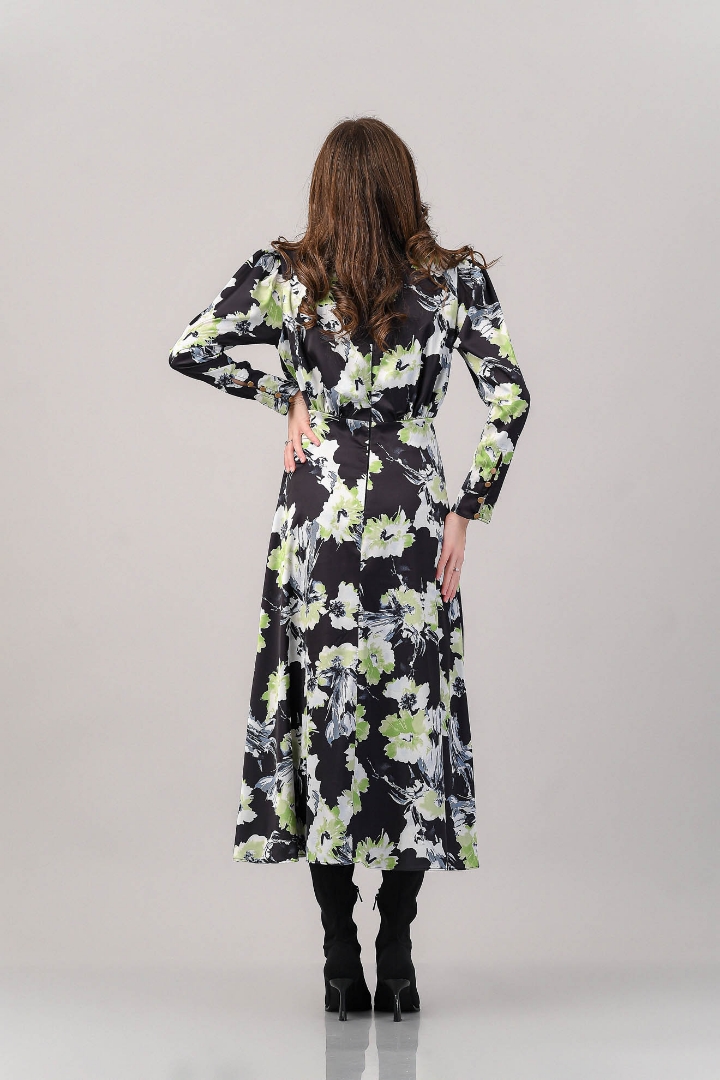 Imagine Rochia Mika cu imprimeu fistic