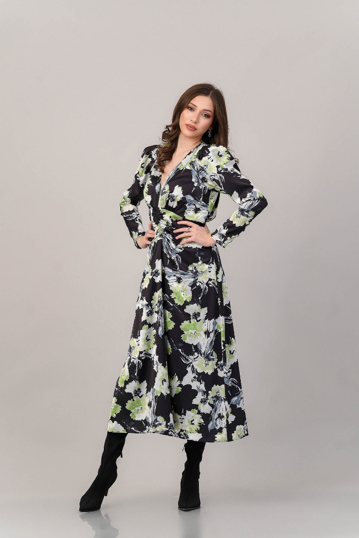 Imagine Rochia Mika cu imprimeu fistic